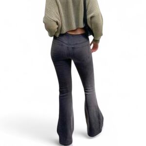 FREE PEOPLE Faded Black Pull On Flare Jeans - Size 24